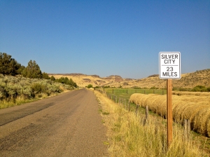 This way to Silver City. I wonder if it is as rugged as the way into this living ghost town from the Idaho side