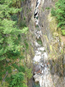 Gorge Creek falls along Highway 20 or the North Cascades Highway